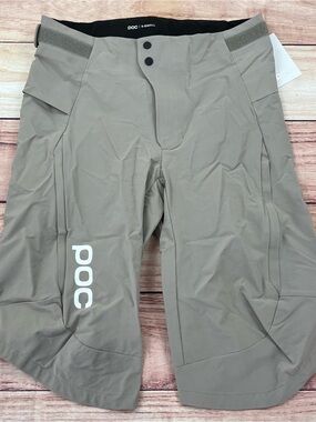 NWT POC Infinite All-mountain Bike Riding Shorts Men XS Moonstone Grey 29”x12.5”